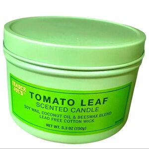 Trader Joe’s Tomato Leaf Candle! 5.3 oz- new.